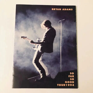 Vintage 1994 Bryan Adams  So Far So Good Tour Program Book